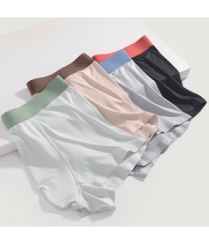 Milan new modal solid color seamless men's underwear mid-waist breathable boxer briefs boys underwear wholesale