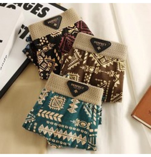 Retro ethnic style men's underwear, cotton, breathable, comfortable boxer briefs, American-style Ami khaki boxer briefs Retro ethnic style men's underwear, cotton, breathable, comfortable boxer briefs, American-style Ami khaki boxer briefs