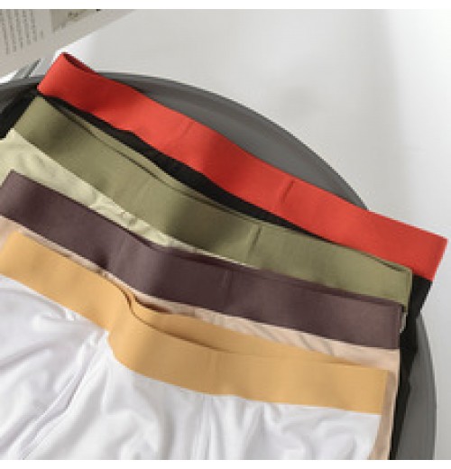 Milan new modal solid color seamless men's underwear mid-waist breathable boxer briefs boys underwear wholesale Milan new modal solid color seamless men's underwear mid-waist breathable boxer briefs boys underwear wholesale