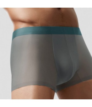 Mou Jiao same style spring and summer seamless men's ice silk underwear breathable antibacterial crotch men's raw four-square boxer briefs underwear head