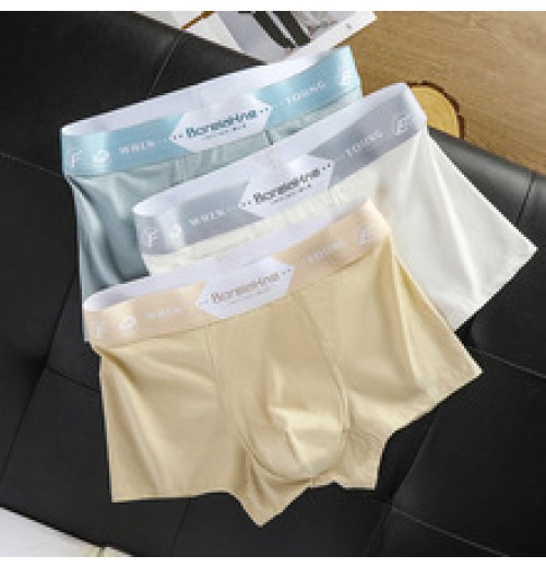 Men's underwear pure cotton boxer briefs men's breathable boxer youth comfortable pants waistband teenagers large size pants shorts Men's underwear pure cotton boxer briefs men's breathable boxer youth comfortable pants waistband teenagers large size pants shorts