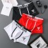 Men's underwear hot style pure cotton breathable youth boxer briefs letter trendy mid-waist boxer briefs personality