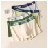 Pure cotton men's shorts men's autumn and winter trendy youth shorts comfortable breathable mid-waist boxer briefs head factory direct sales