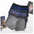 Pure cotton men's underwear wholesale large size personality mid-waist waistband breathable loose solid color new cotton boxer briefs